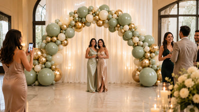 How to Make a Balloon Arch With Strip Using Balloon Tape