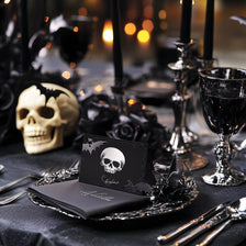 All Black Party Decorations Event For Halloween