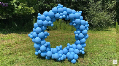 How To Make A Perfect Blue Balloon Circle Arch