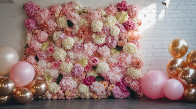 How to Make a DIY Flower Wall Backdrop at Home