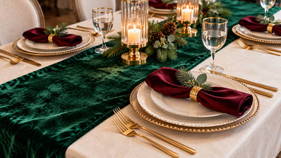 Holiday Table Settings: How to Pair Runners and Napkins