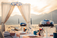 Outdoor Wedding Decor Tablescape