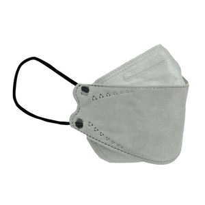 White KN95 mask with adjustable ear loops