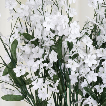 Create Stunning Wedding Decorations with White Artificial Silk Babys Breath Flowers