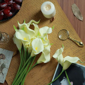 Versatile and Affordable Ivory Artificial Calla Lily Flowers for Every Occasion