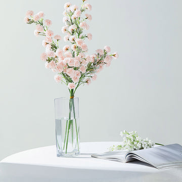 Add a Touch of Elegance to Your Event with Blush Artificial Chrysanthemum Mum Flower Bouquets