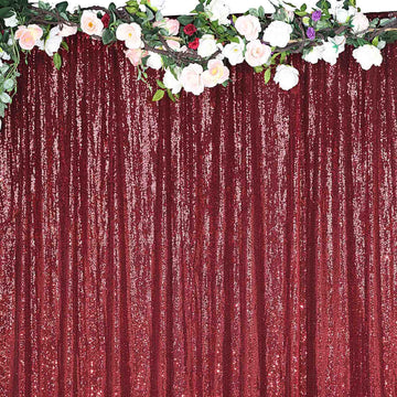 Add Sparkle and Elegance with Burgundy Sequin Photo Backdrop