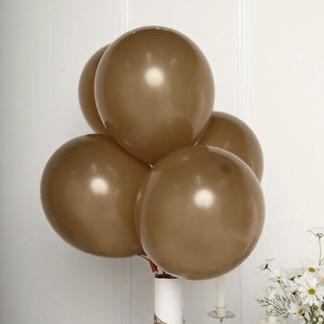 Elevate Your Event Decor with Matte Pastel Mocha Balloons