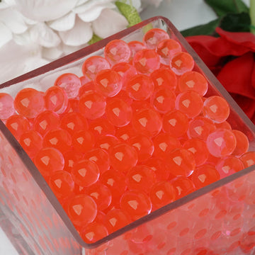 Add a Pop of Color to Your Event with Small Red Jelly Ball Water Bead Vase Fillers