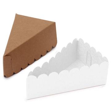 Versatile and Durable Triangular Paper Dessert Boxes