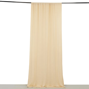 <strong>Beige 4-Way Stretch Spandex Drapery Panel</strong>