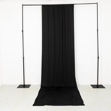 Versatile Stretchable Black Backdrop Curtain