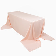 Blush Premium Scuba Rectangular Tablecloth, Wrinkle Free Polyester Seamless Tablecloth - 90x156inch