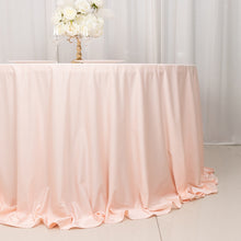 Blush Premium Scuba Round Tablecloth, Wrinkle Free Polyester Seamless Tablecloth 132inch