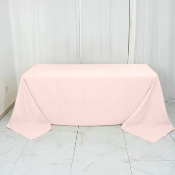 Blush Seamless Premium Polyester Rectangular Tablecloth 220GSM 90"x132"