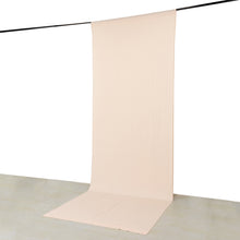 Blush 4-Way Stretch Spandex Drapery Panel with Rod Pockets, Photography Backdrop Curtain