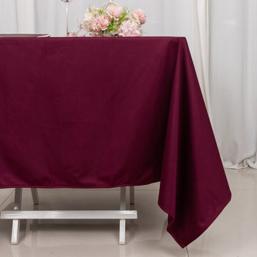 <strong>Burgundy Premium Scuba Square Tablecloth: The Ultimate in Sophistication </strong>