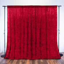 Burgundy Premium Smooth Velvet Backdrop Drape Curtain, Privacy Photo Booth Event Divider Panel with Rod Pocket - 8ftx8ft
