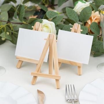 Elevate Your Event Decor with Natural Wooden Table Number Holders