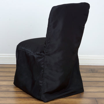 The Black Polyester Square Top Banquet Chair Cover: A Must-Have for Every Event