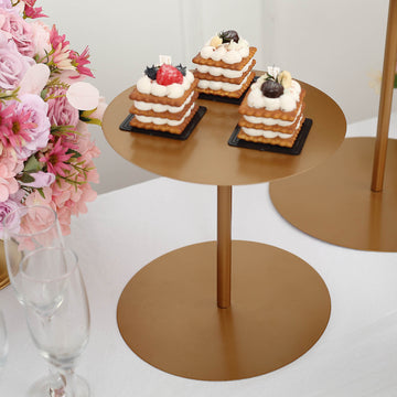 Versatile and Stylish Gold Pedestal Cake Stands