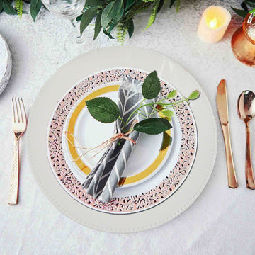 Enhance Your Table Decor with Versatile White Charger Plates