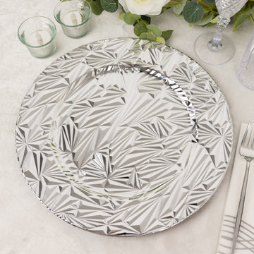 Elevate Your Table Settings with Metallic Silver Charger Plates