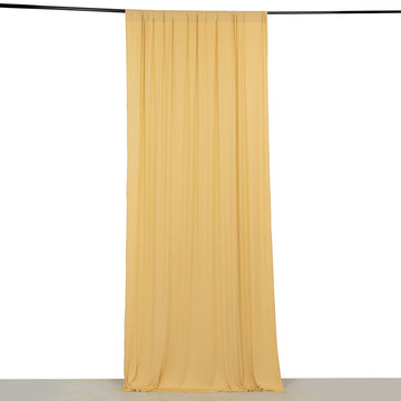 <strong>Radiant Champagne 4-Way Stretch Spandex Drapery Panel</strong>
