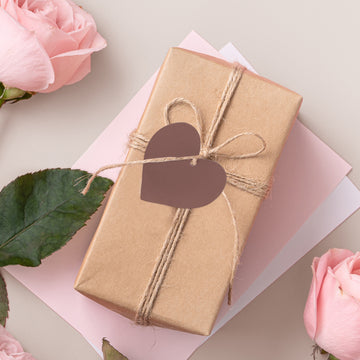 Vibrant and Versatile Chocolate Printable Heart Shape Wedding Favor Gift Tags