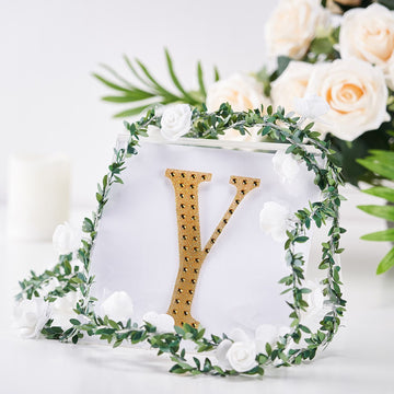 Add a Touch of Glamour to Your Crafts with Gold Decorative Rhinestone Alphabet Stickers