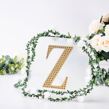 Elevate Your Decor with Gold Rhinestone Letter Stickers