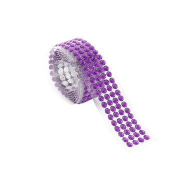 Elevate Your Event Decor with Purple Stick-On Rhinestone Tape