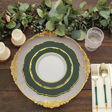 Convenient and Stylish Hunter Emerald Green Party Plates