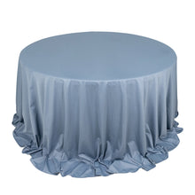 Dusty Blue Premium Scuba Round Tablecloth, Wrinkle Free Polyester Seamless Tablecloth 132inch