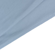 Dusty Blue Premium Scuba Square Table Overlay, Polyester Seamless Table Topper 70inch