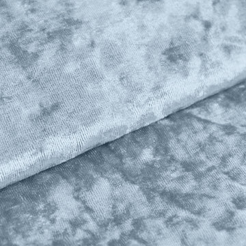 Dusty Blue Soft Velvet Fabric Bolt, DIY Craft Fabric Roll 65"x5 Yards