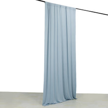 Dusty Blue 4-Way Stretch Spandex Drapery Panel with Rod Pockets, Photography Backdrop