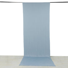 Dusty Blue 4-Way Stretch Spandex Drapery Panel with Rod Pockets, Backdrop Curtain