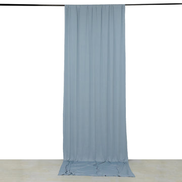 <strong>Captivating Stretchable Dusty Blue Backdrop Curtain</strong>