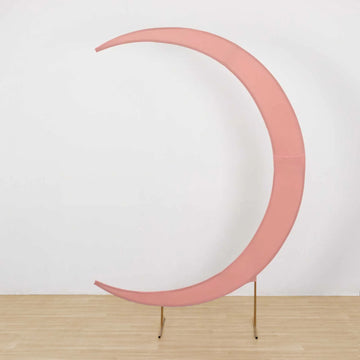 <strong>The Enchanting Dusty Rose Crescent Moon Chiara Backdrop Stand Cover</strong>