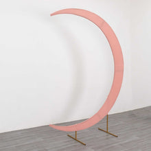 Dusty Rose Spandex Crescent Moon Chiara Backdrop Stand Cover, Wedding Arch Cover