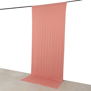<strong>Stretchable Dusty Rose Curtain Panel</strong>