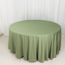 Dusty Sage Green Premium Scuba Round Tablecloth, Polyester Seamless Tablecloth 120inch