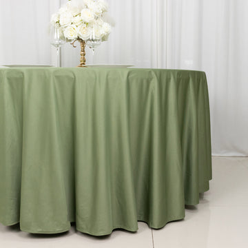<strong>Wrinkle-Free Dusty Sage Green Scuba Tablecloth</strong>