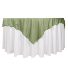 Dusty Sage Green Premium Scuba Square Table Overlay, Polyester Seamless Table Topper