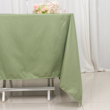<strong>Dusty Sage Green Premium Scuba Square Tablecloth: The Ultimate in Sophistication </strong>