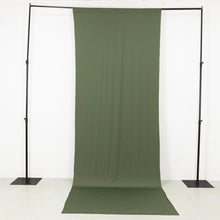 Dusty Sage Green 4-Way Stretch Spandex Drapery Panel with Rod Pockets, Backdrop Curtain