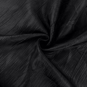 Versatile and Elegant Black Taffeta Fabric