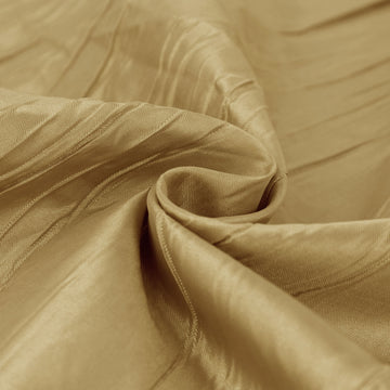 Versatile Gold Taffeta Fabric for Event Decor