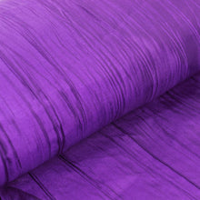 54inch x 10 Yards Purple Accordion Crinkle Taffeta Fabric Bolt